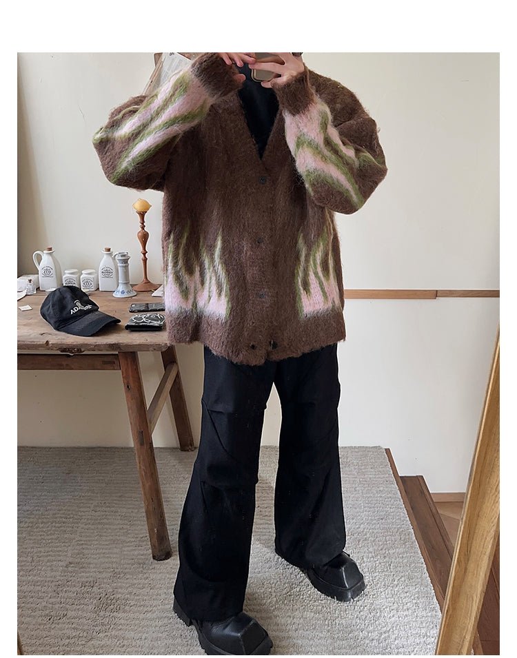 Flame knit cardigan or2370 - ORUN