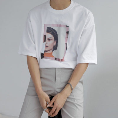 Girl print short sleeve T -shirt or1705 - ORUN