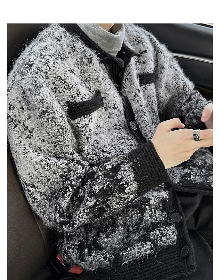 Gradient luxury knit cardigan or2265 - ORUN