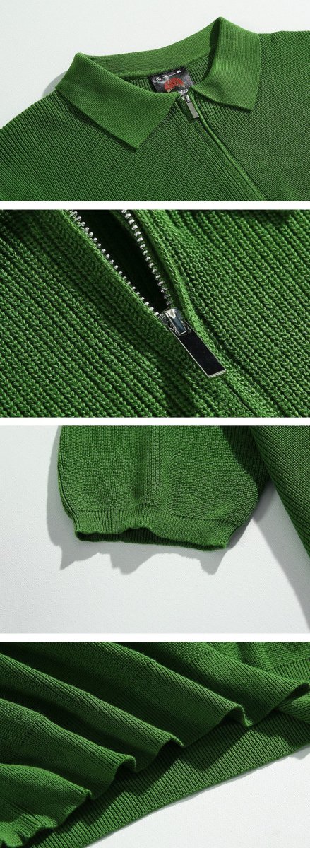 Half zip color polo shirt or1426 - ORUN