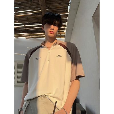 Half zip sports T -shirt or1832 - ORUN