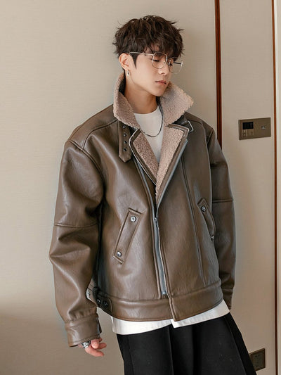 Inner Boa Leather Jacket or2321 - ORUN