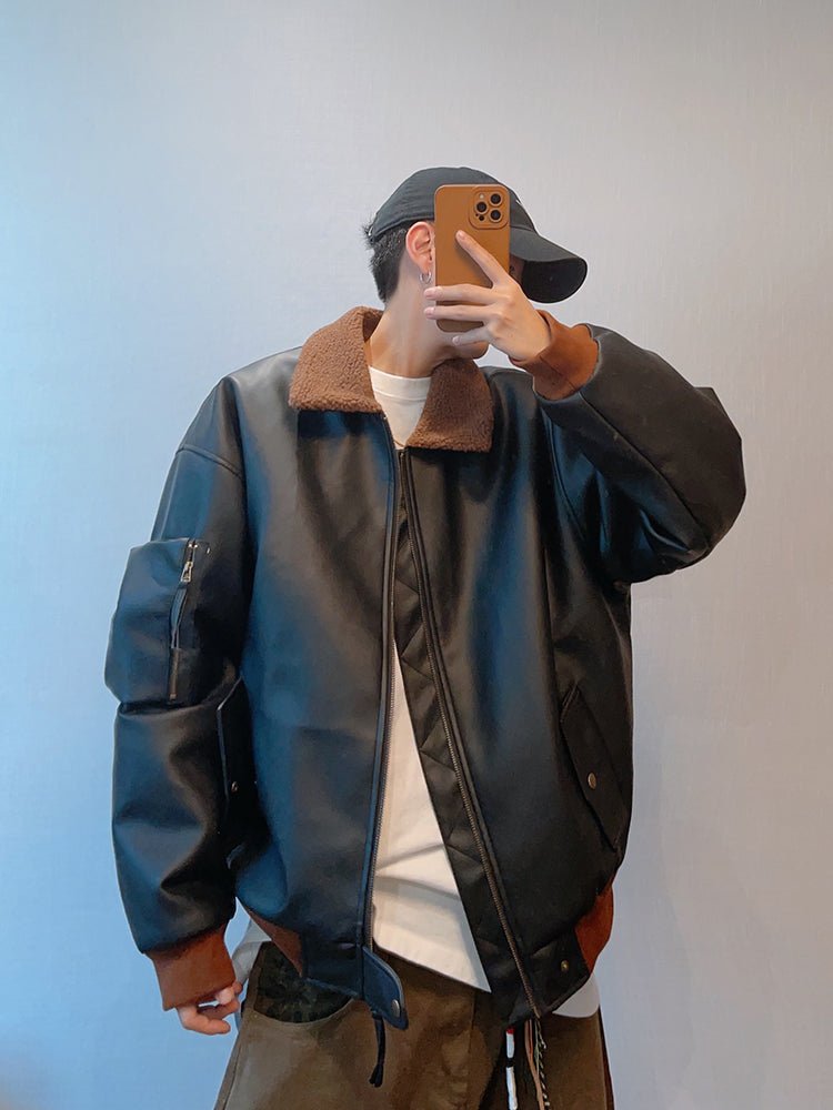Inner bore leather jacket or2525 - ORUN