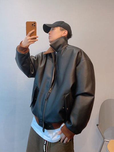 Inner bore leather jacket or2525 - ORUN