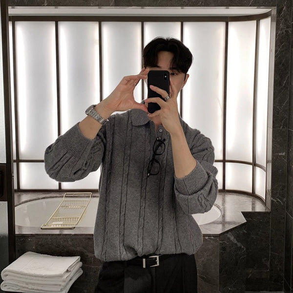 Knit polo shirt or2422