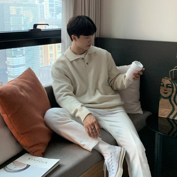 Knit polo sweater or2568
