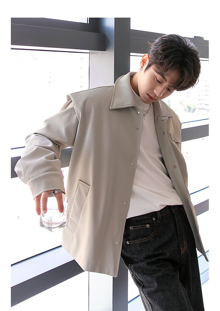 Leather coach jacket or2198 – ORUN