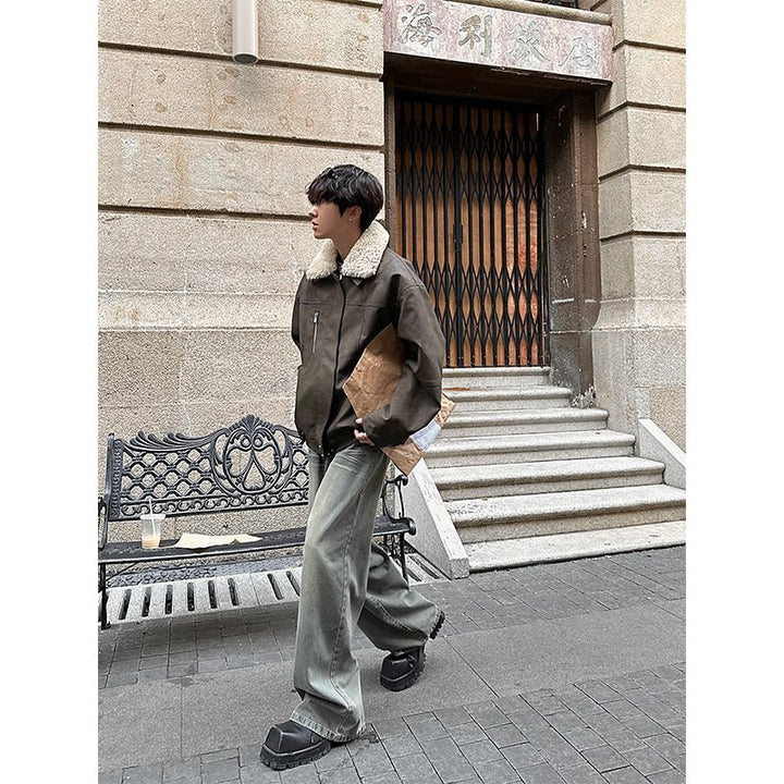 Leather Fur Jacket or2351 – ORUN