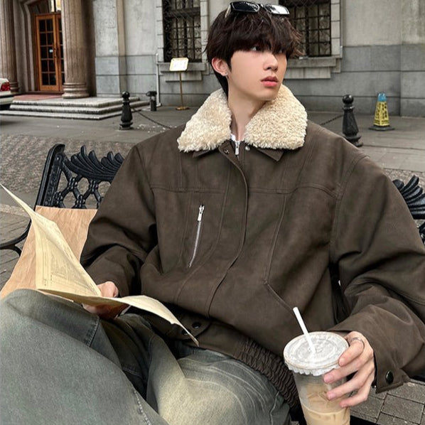 【OUNCE】noel fur jacket/ファージャケット 韓国 Leather Fur Jacket or2351 – 韓国メンズファッション通販 - ORUN -