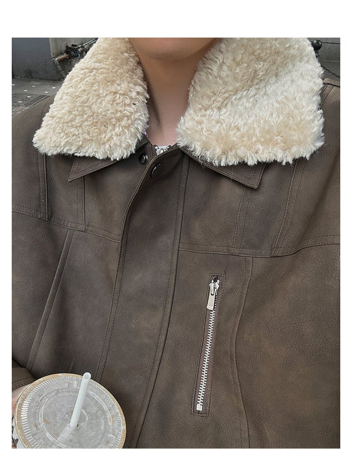 Leather Fur Jacket or2351 – ORUN