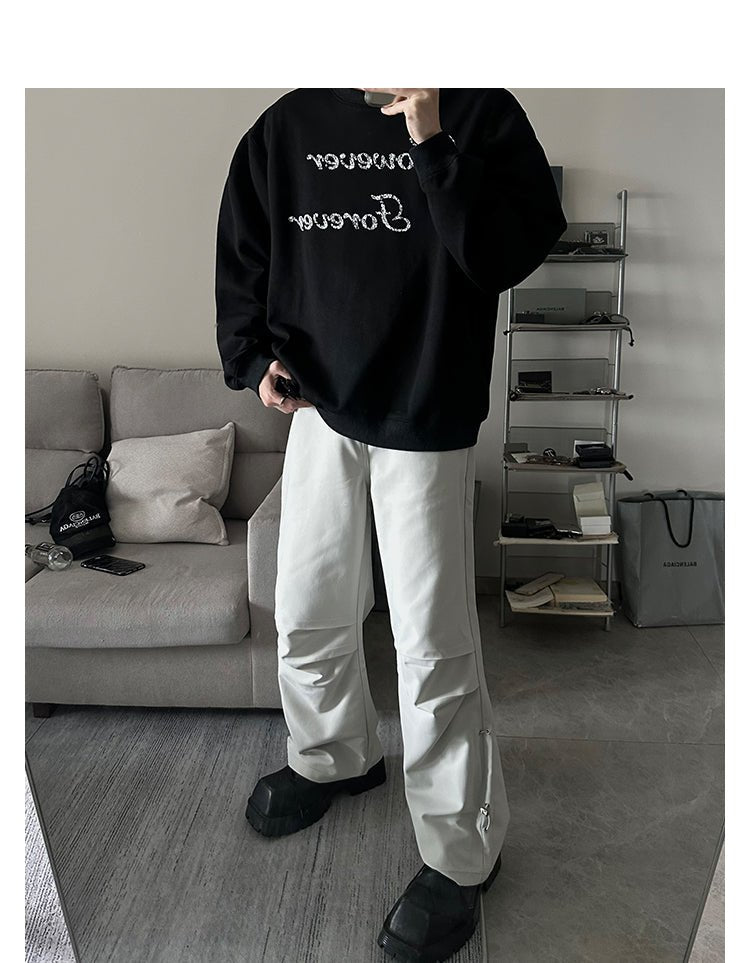 Logo print long sleeve sweatshirt T -shirt or2154 - ORUN