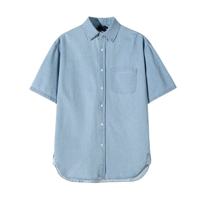 Over -size denim shirt or1420 - ORUN