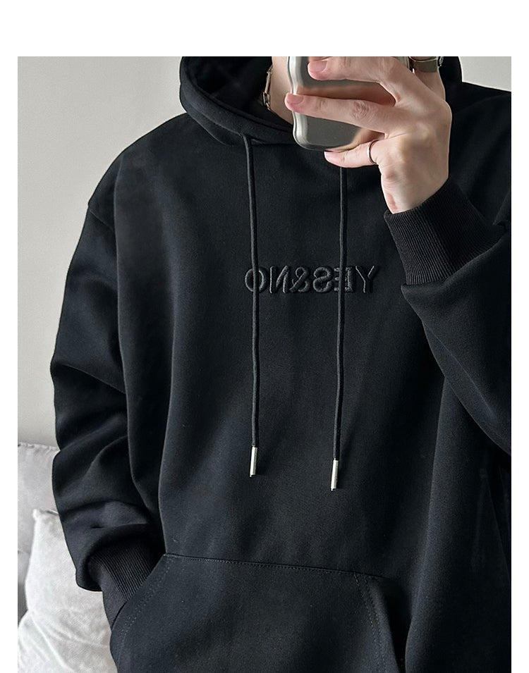 Oversized embroidery hoodie or2046 - ORUN