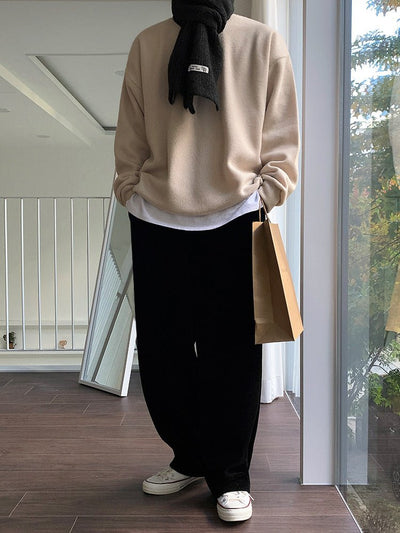 Plain crew neck sweatshirt or2304 - ORUN