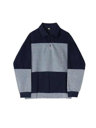 Polo color long -sleeved sweatshirt or2037 - ORUN