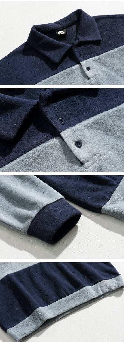 Polo color long -sleeved sweatshirt or2037 - ORUN