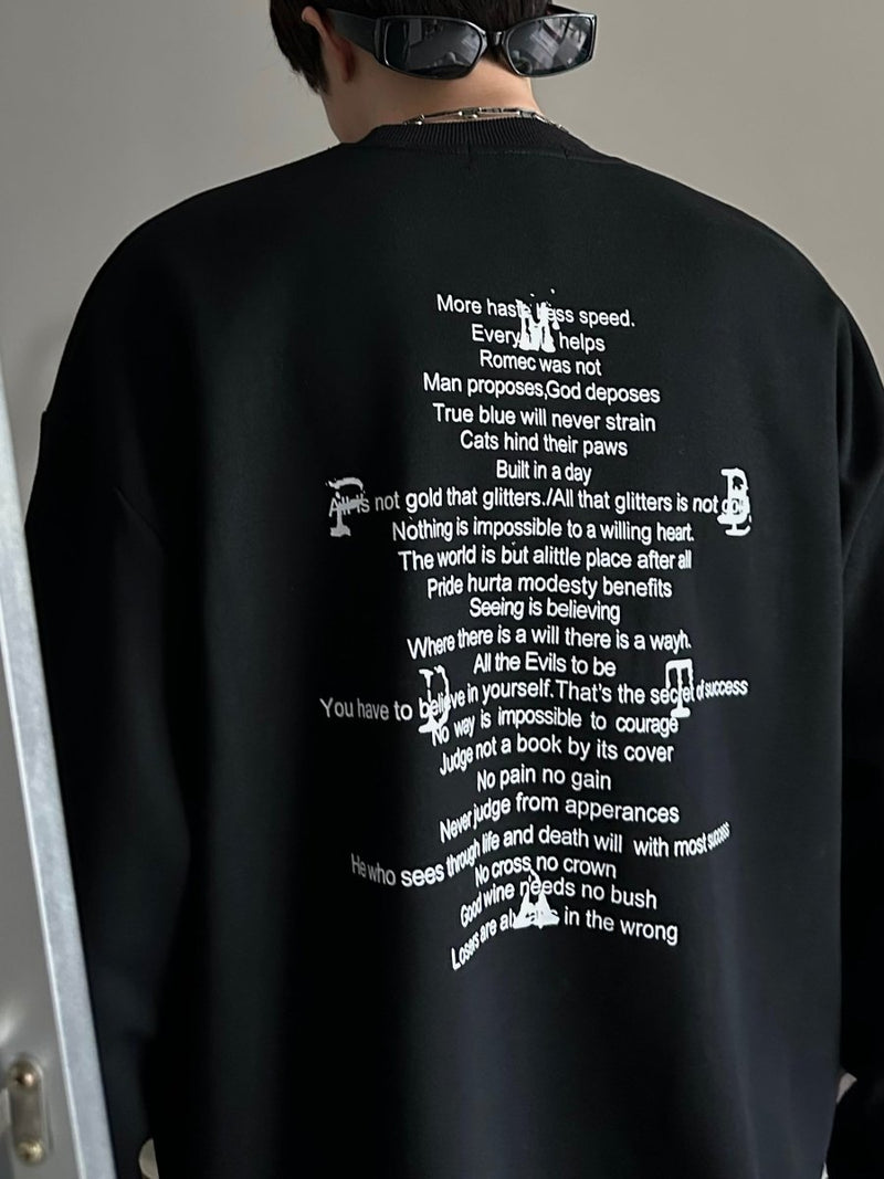Print long sleeve sweatshirt or2018 - ORUN