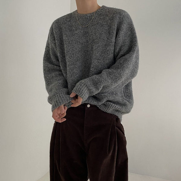 Pullover long sleeve knit sweater or2057