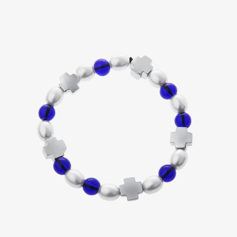 Red and Blue Color Beaded Bracelet　OR2900 - ORUN