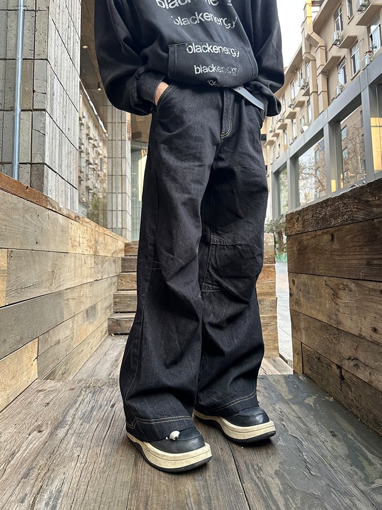Retro Wash Wide Denim or2845 - ORUN