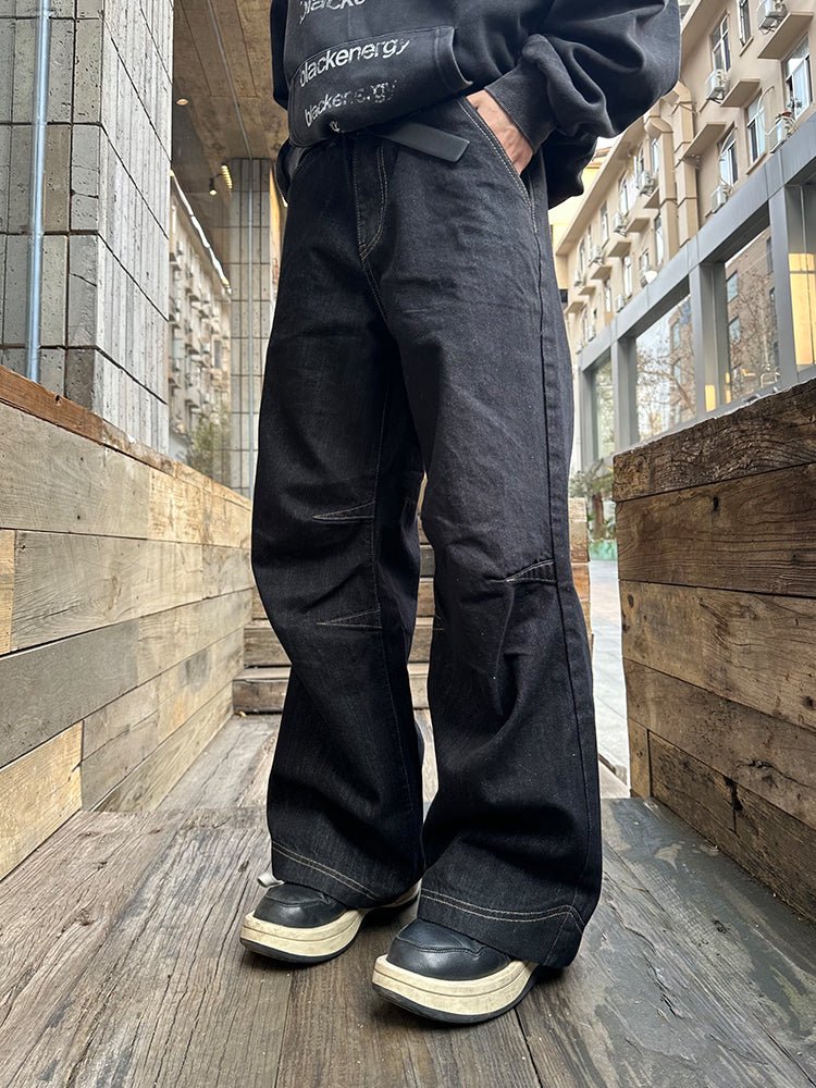 Retro Wash Wide Denim or2845 - ORUN