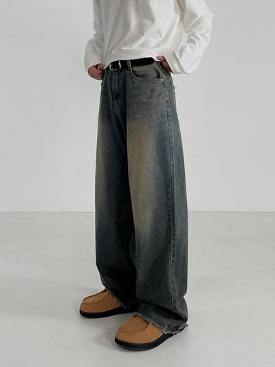 Retro Wide Denim Pants or2766 - ORUN