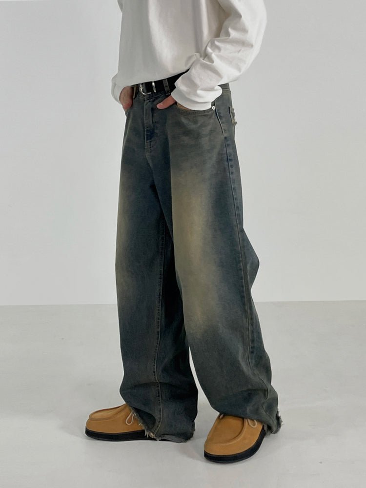 Retro Wide Denim Pants or2766 - ORUN