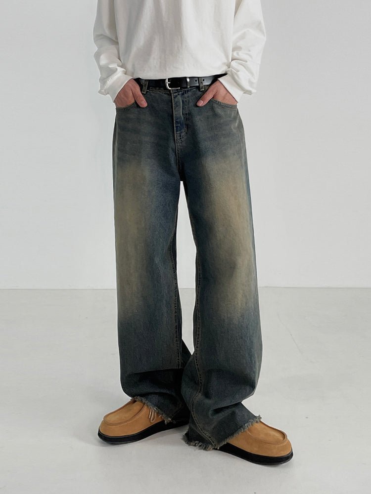 Retro Wide Denim Pants or2766 - ORUN