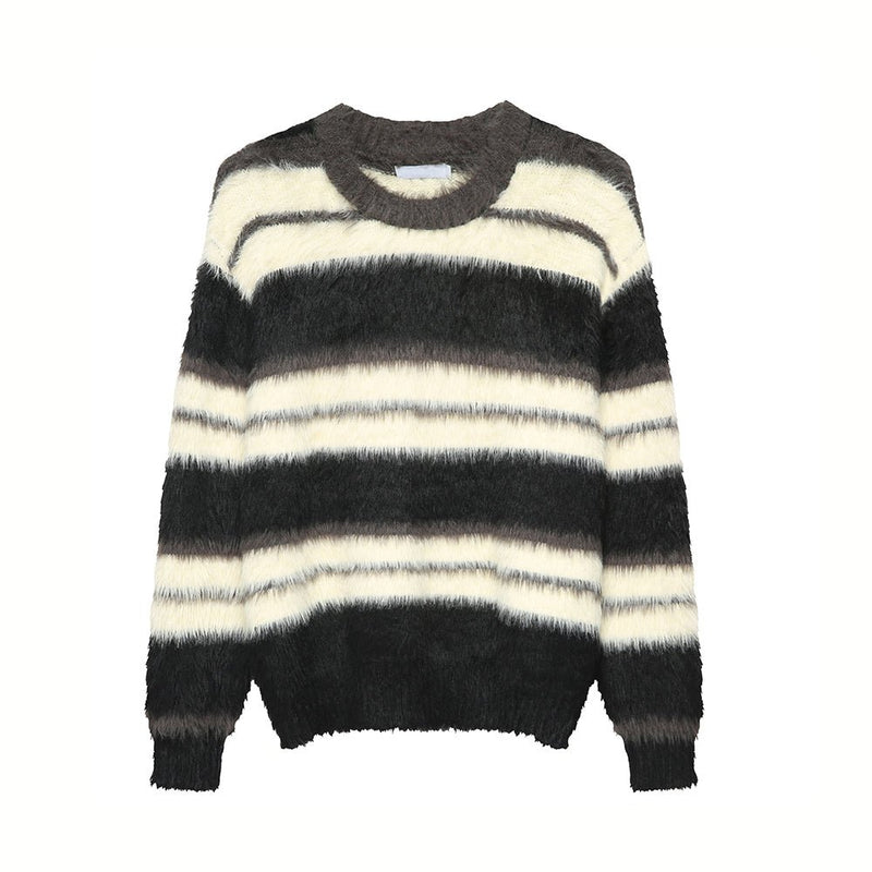 Round neck border knit or2505 - ORUN