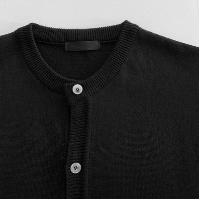Round neck knit cardigan or1515 - ORUN
