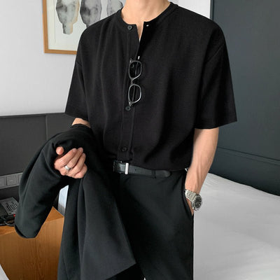 Short -sleeved knit T -shirt or1304 - ORUN