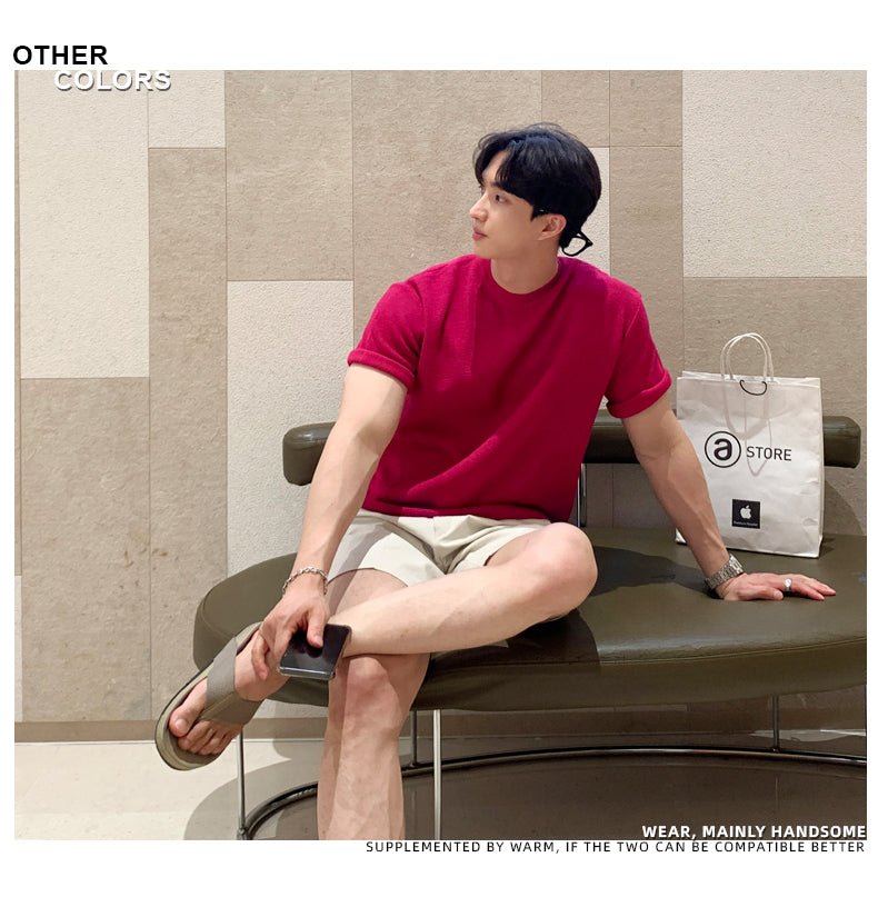 Short -sleeved plain T -shirt or1594 - ORUN