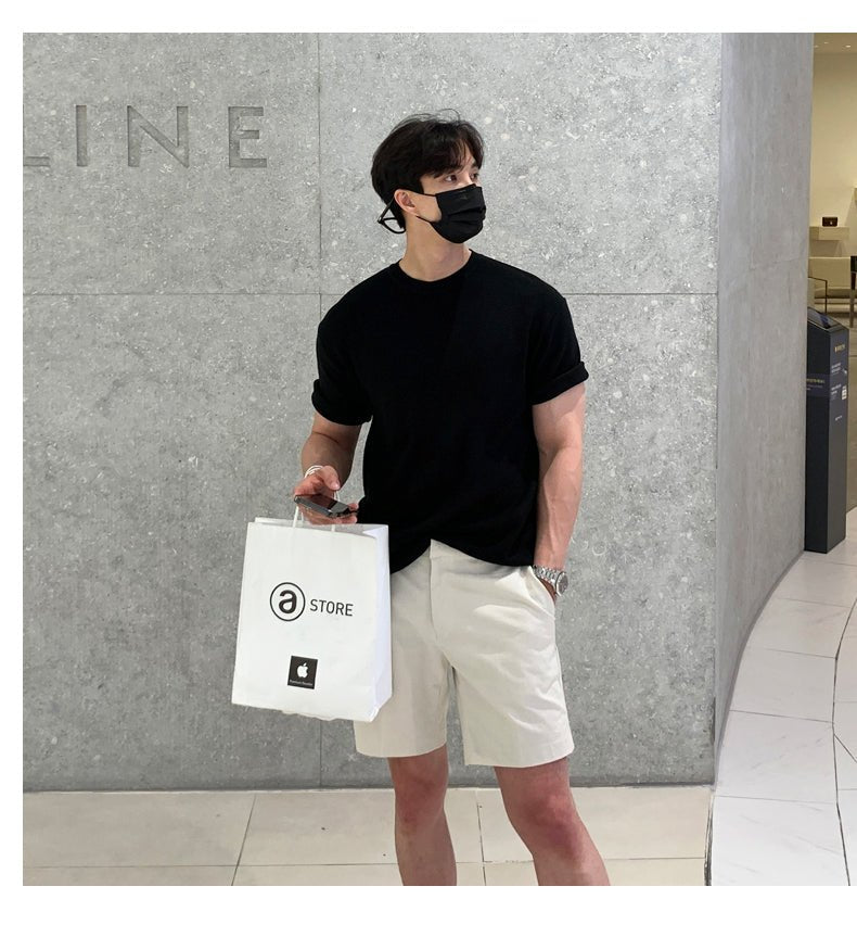 Short -sleeved plain T -shirt or1594 - ORUN