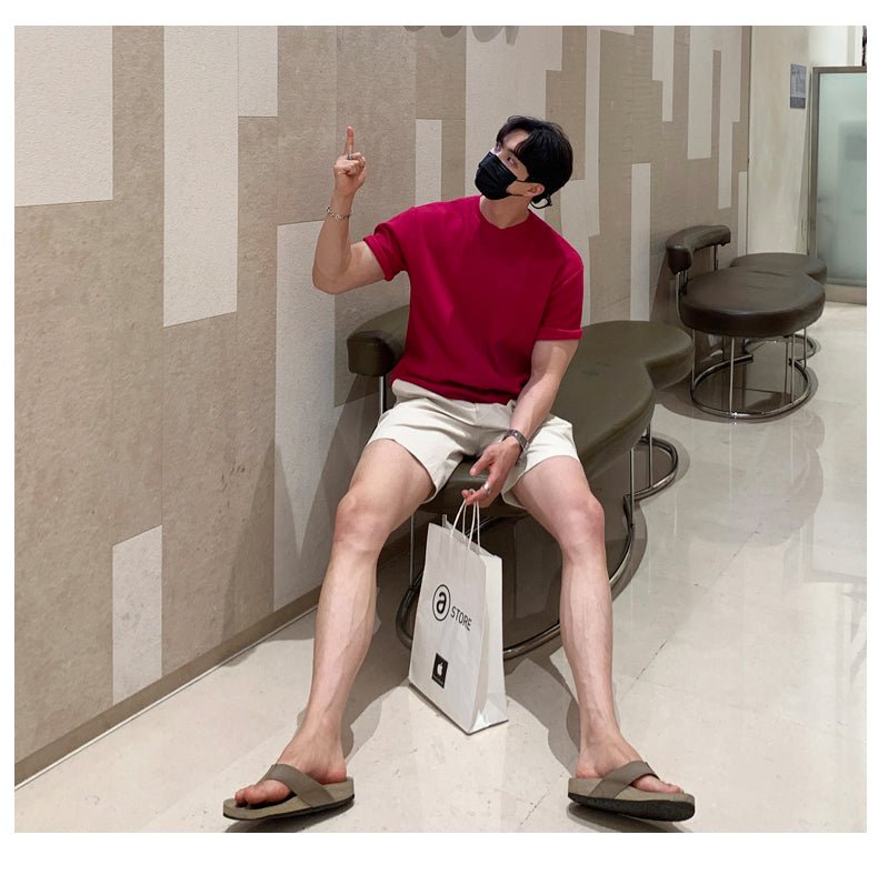 Short -sleeved plain T -shirt or1594 - ORUN