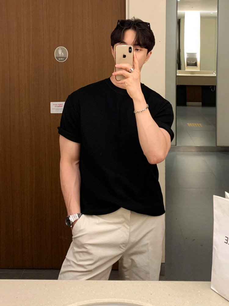 Short -sleeved plain T -shirt or1594 - ORUN
