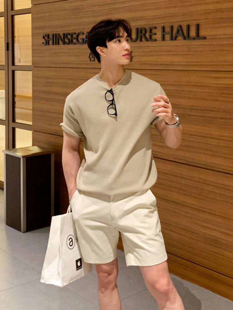 Short -sleeved plain T -shirt or1594 - ORUN