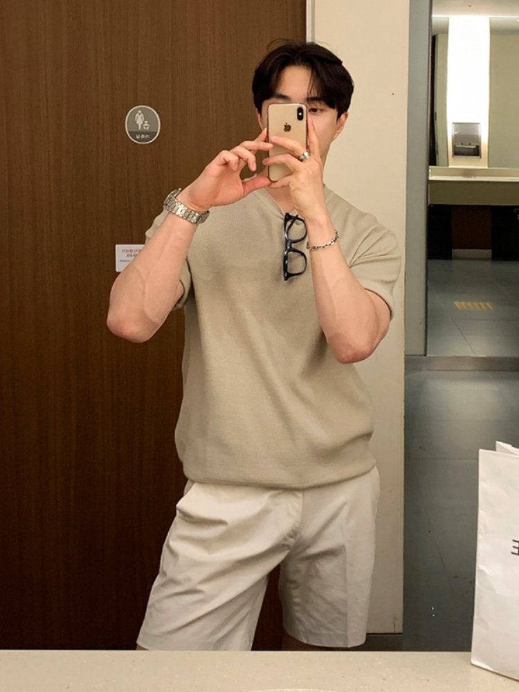 Short -sleeved plain T -shirt or1594 - ORUN