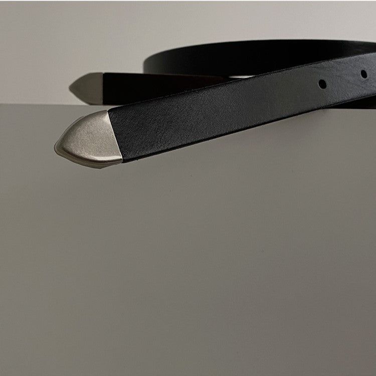 Silver Metal Buckle Belt or2906 - ORUN