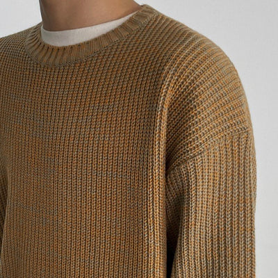 Simple knit long -sleeved sweater or2117 - ORUN