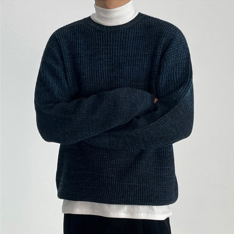 Simple knit long -sleeved sweater or2117 - ORUN