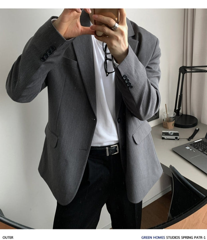 Simple suit jacket or2622 – 韓国メンズファッション通販 - ORUN -