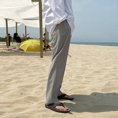 Solid straight slacks or1280 - ORUN