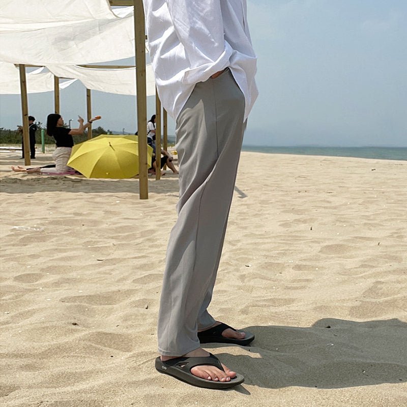 Solid straight slacks or1280 - ORUN