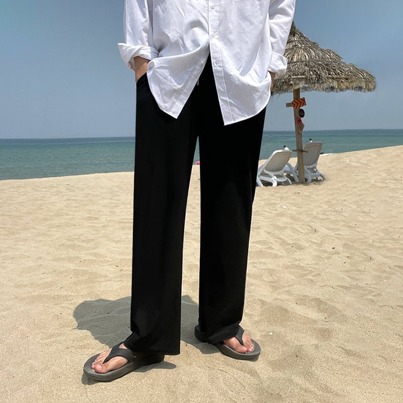 Solid straight slacks or1280 - ORUN