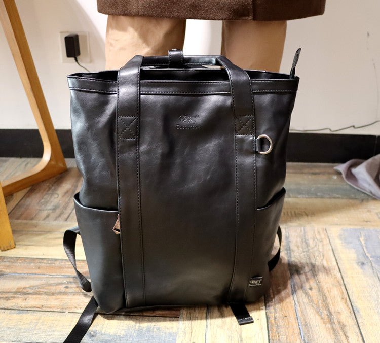 Square leather rucksack or2466 - ORUN