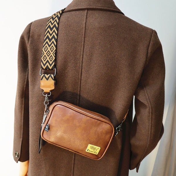 Square leather shoulder bag or2462