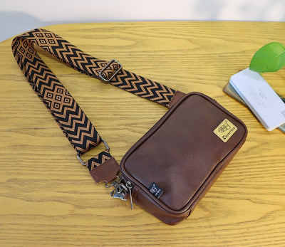 Square leather shoulder bag or2462 - ORUN