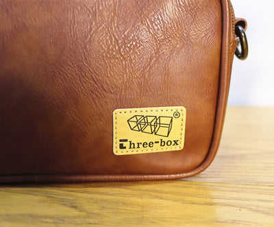 Square leather shoulder bag or2462 - ORUN