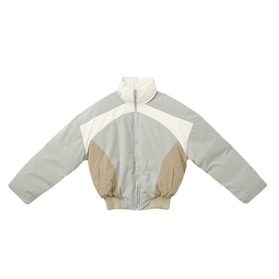 Stand collar contrast color jacket or2467 - ORUN