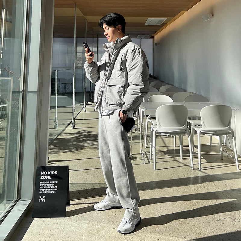 Stand collar pocket down coat or2415 - ORUN